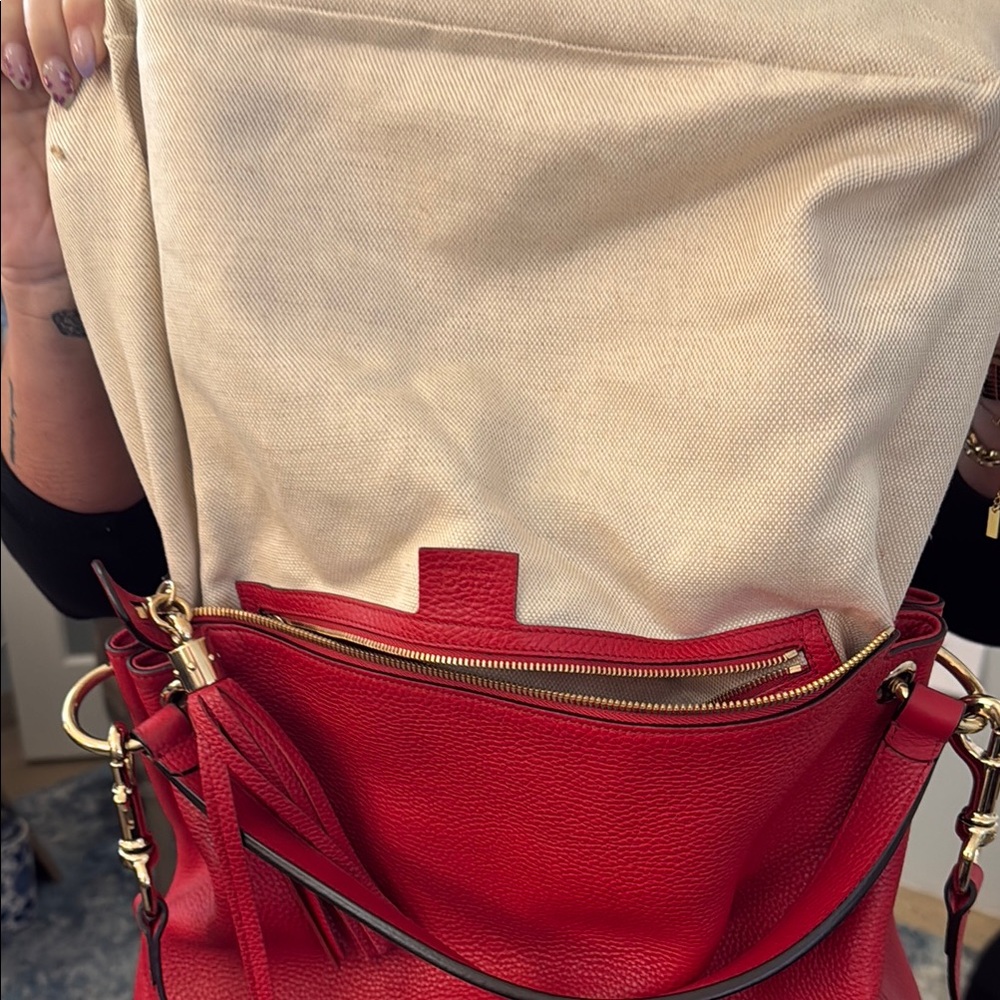Gucci Red Soho Leather Hobo Bag - Picture 6 of 16